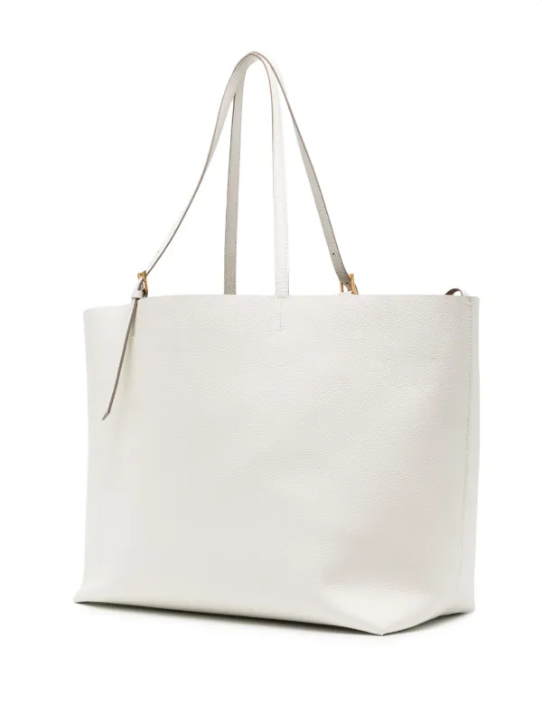 【関税&送料込】Mcm White Leather Himmel Shopping Bag MCM Large Himmel Leather Tote Bag | White | FARFETCH