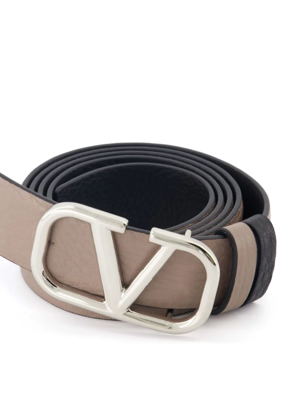 Valentino Garavani VLogo omkeerbare riem Beige