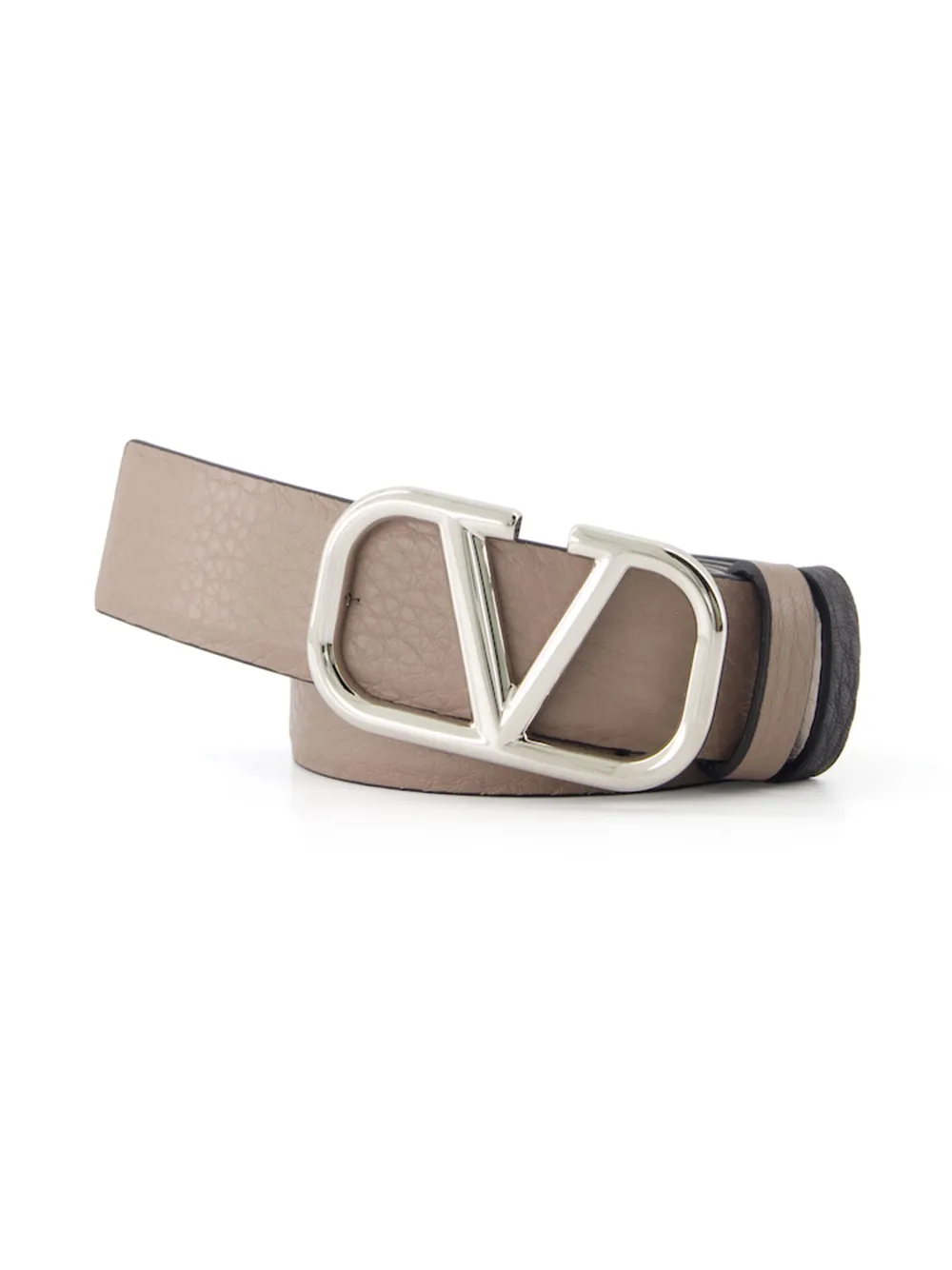 Valentino Garavani VLogo omkeerbare riem Beige
