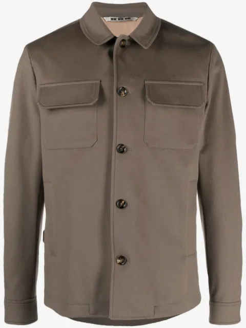 Kired patch-pockets wool jacket