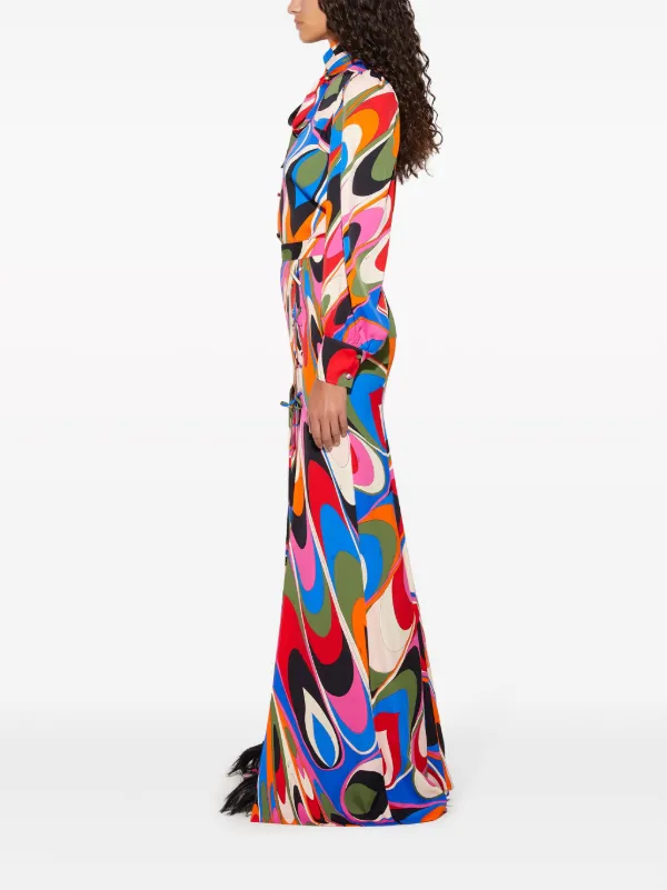EMILIO PUCCI　カラフル ロングスカート EMILIO PUCCI 60s Geometric Maxi Skirt • Medium – Love Street