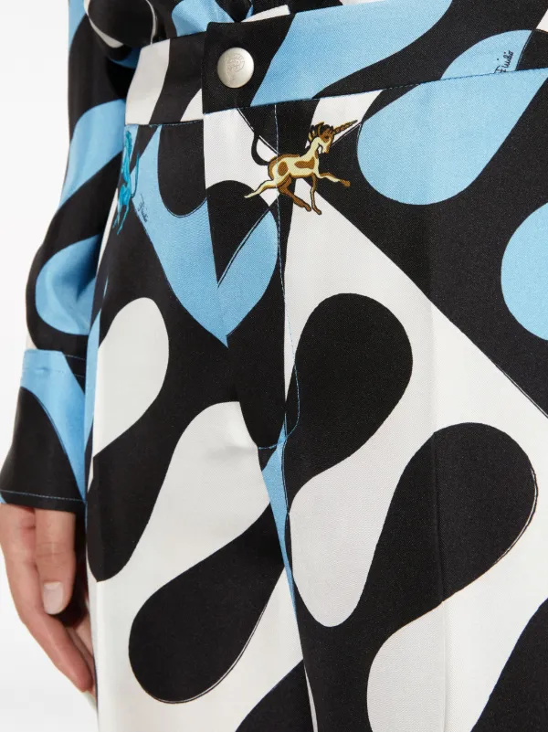 PUCCI Leocorno シルクパンツ 