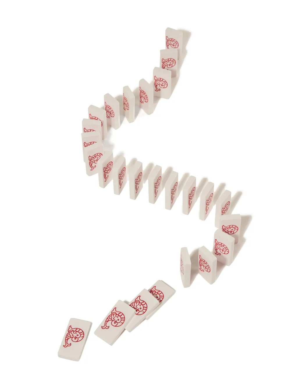 Shop Pucci Logo-print Dominoes Set In White