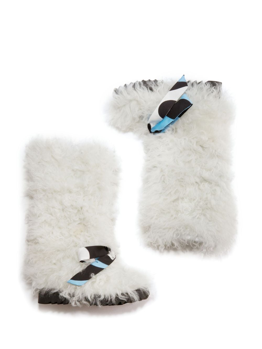 PUCCI Freezy shearling boots White