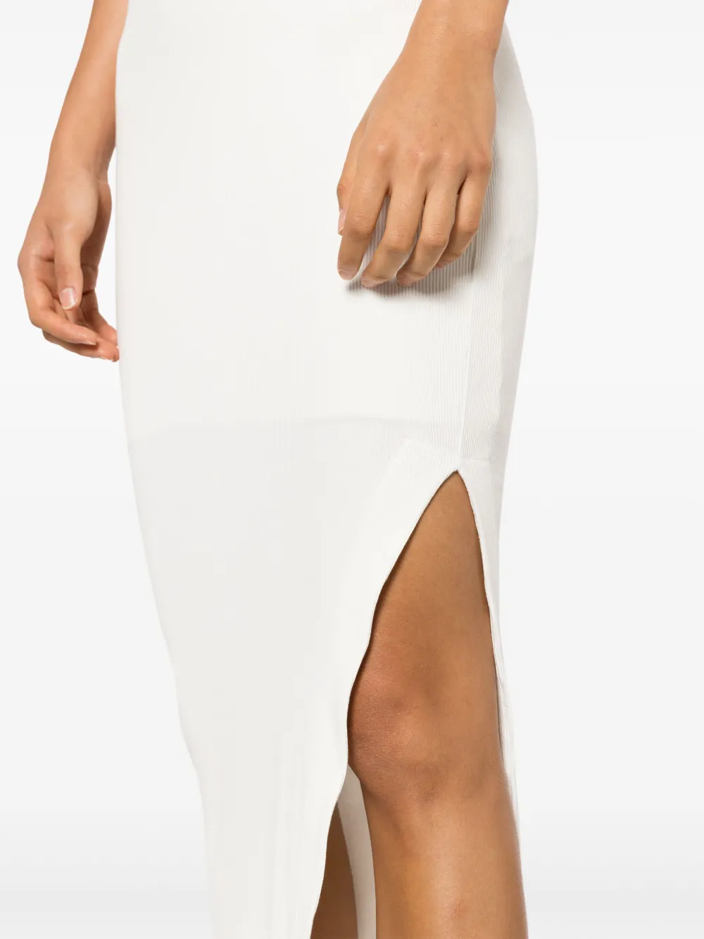 Gloria Coelho x Isabella Fiorentino uitgesneden maxi-jurk Wit
