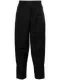 Lanvin tapered-cut biker trousers - Black