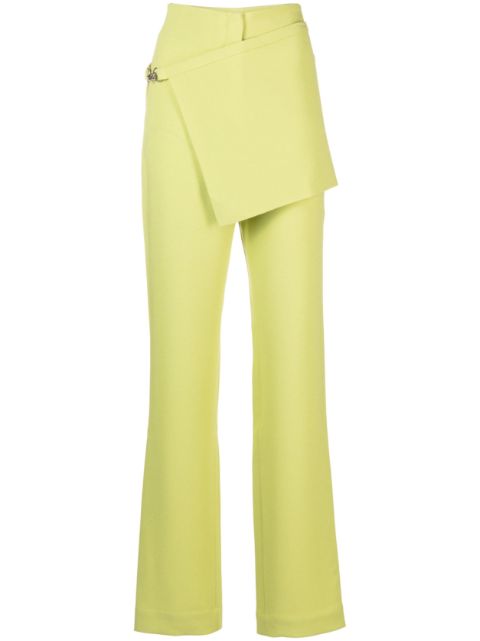 Paris Georgia detachable-apron bootcut trousers