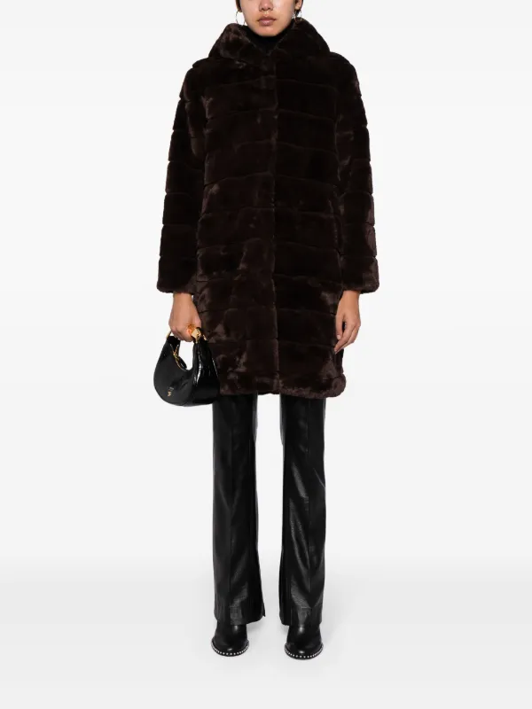 Apparis Celine faux-fur Hooded Coat - Farfetch