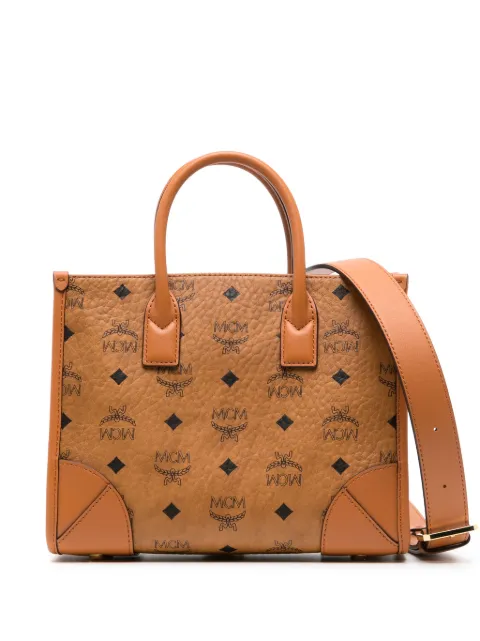 MCM small München Visetos-print tote bag