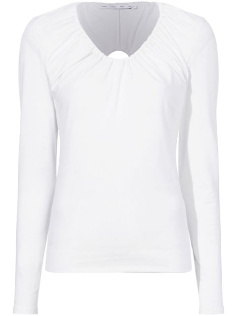 Proenza Schouler White Label Sophia cut-out ruched top Women