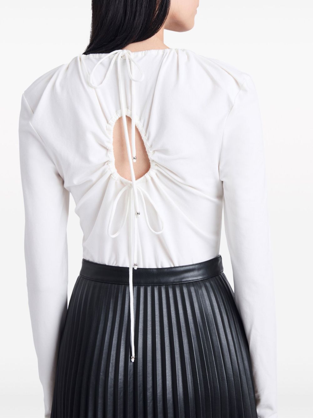 Proenza Schouler White Label Sophia cut-out ruched top Women