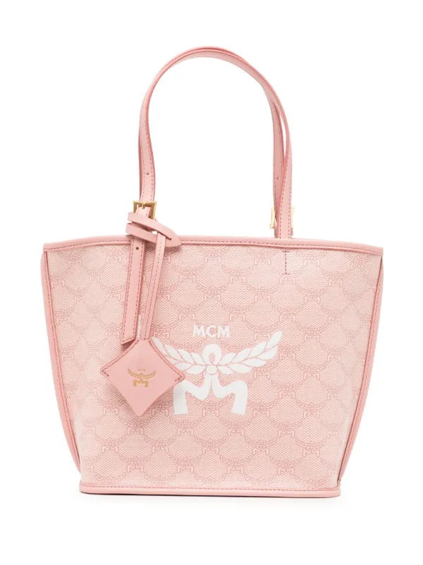 MCM Mini Himmel Lauretos Tote Bag Pink FARFETCH VN