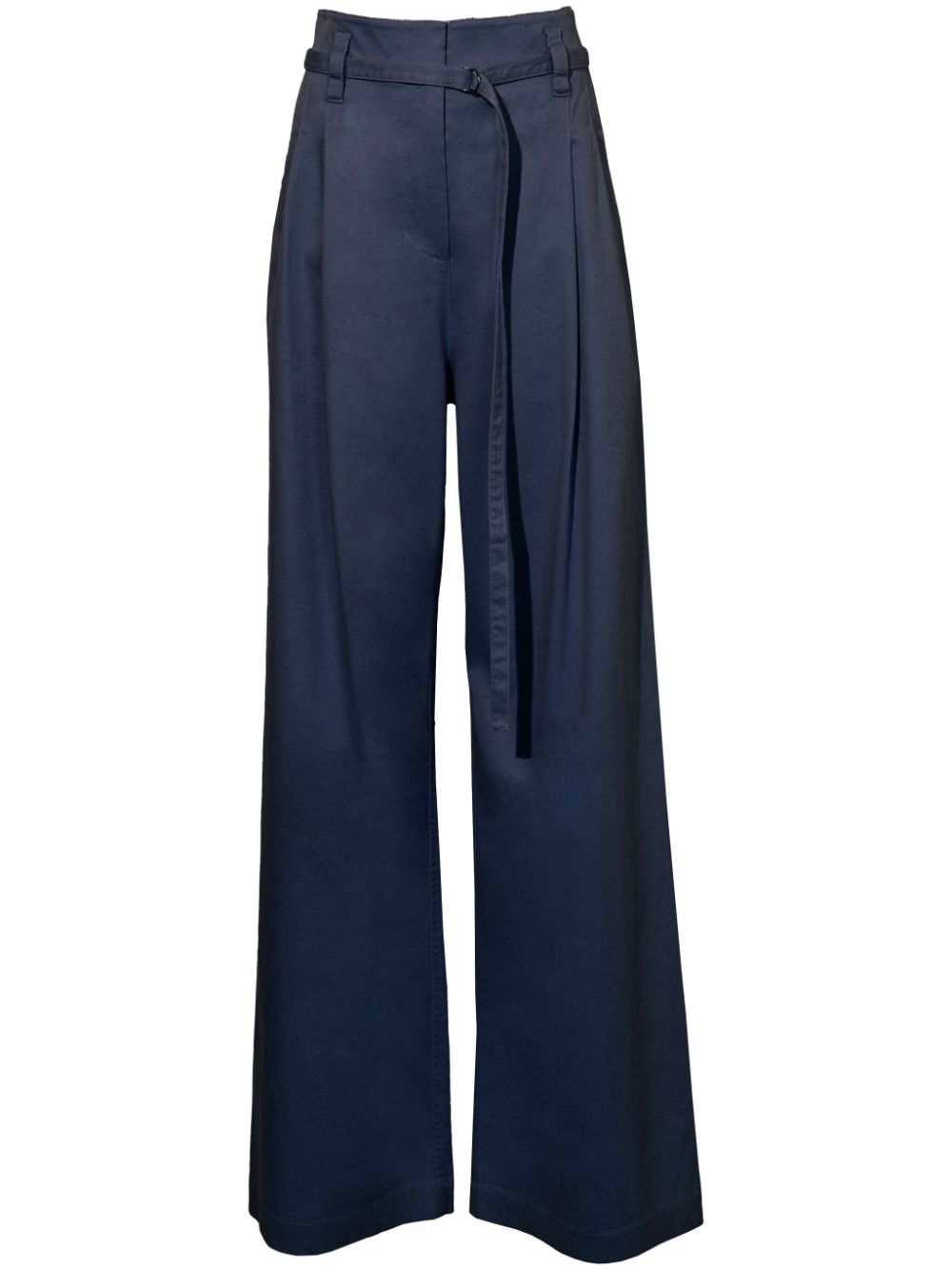 Proenza Schouler White Label Raver High-waisted Trousers In Blau