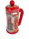 Dolce & Gabbana x Bialetti small Carreto-print french coffee press - Red