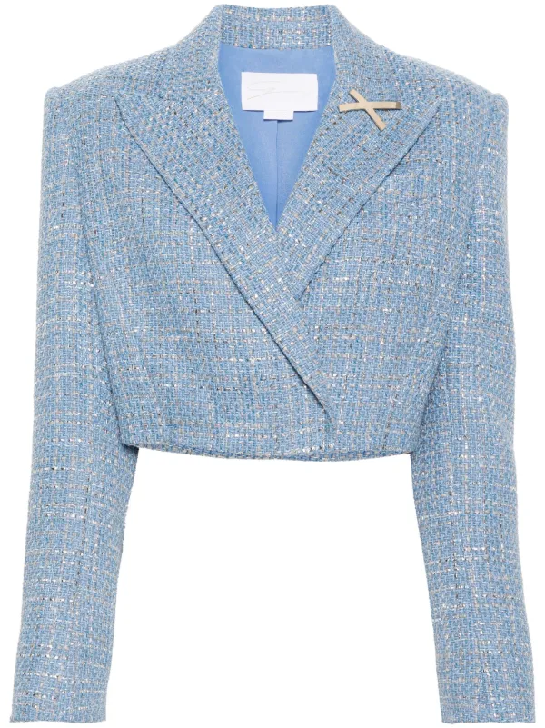 アウターその他 AVANDRESS Jenny Tweed Crop Jacket SKYBLUE 22153411_52028311_600.jpg