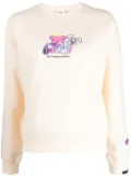 AAPE BY *A BATHING APE® logo-print drop-shoulder sweatshirt - Yellow
