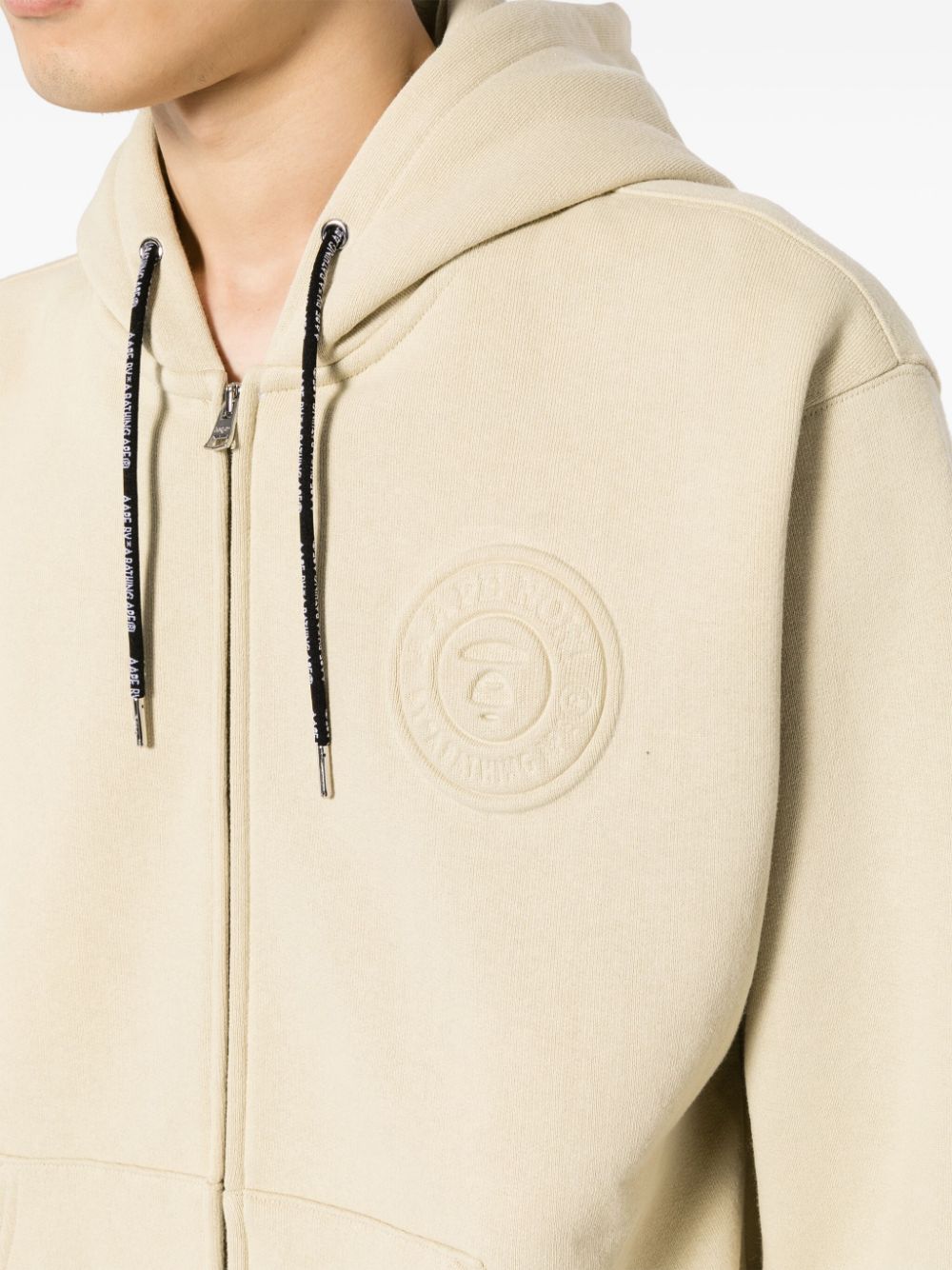 AAPE BY *A BATHING APE logo-print zip-up hoodie Men