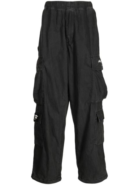 AAPE BY *A BATHING APE logo-print straight-leg trousers Men