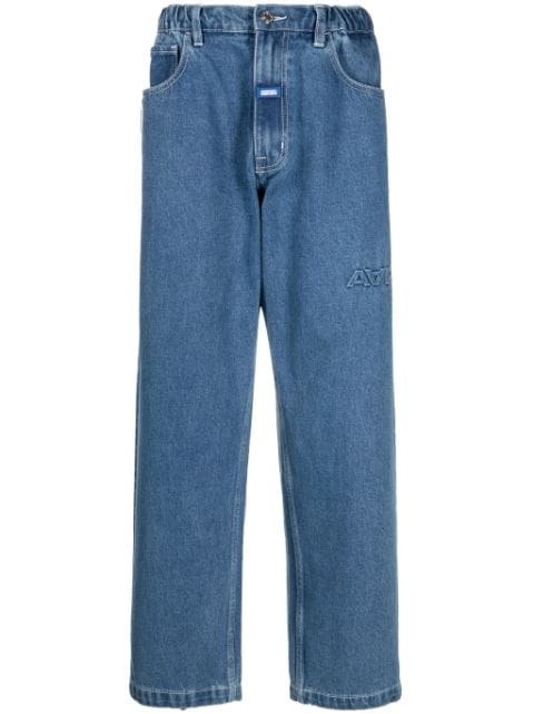 AAPE BY *A BATHING APE® logo-appliqué straight-leg jeans