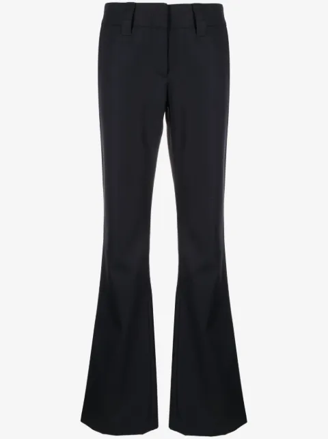 Palm Angels pantalones acampanados con tiro bajo