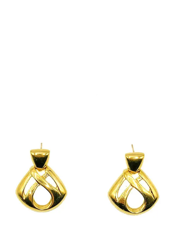 Givenchy Pre-owned Vintage Givenchy Infinity Earrings 1980s in Gold