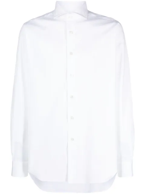 Xacus cutaway-collar button-up shirt 