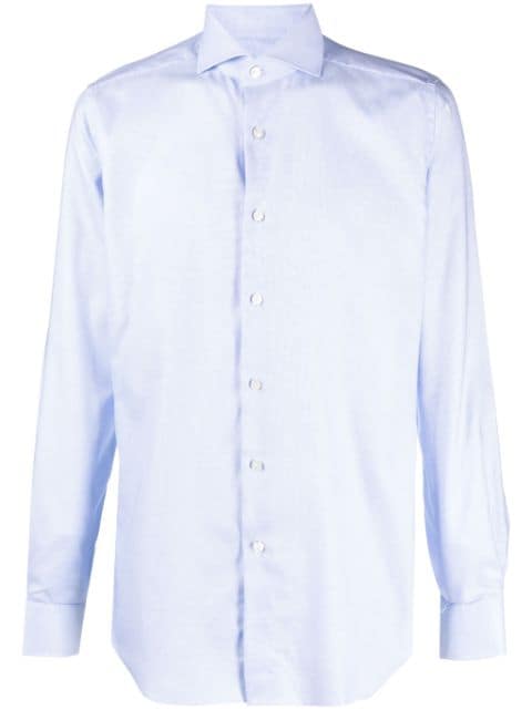 Xacus cutaway-collar organic cotton shirt 