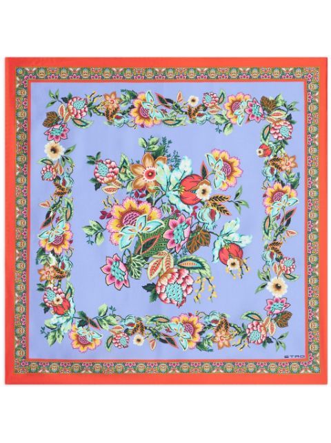 ETRO floral-print silk scarf