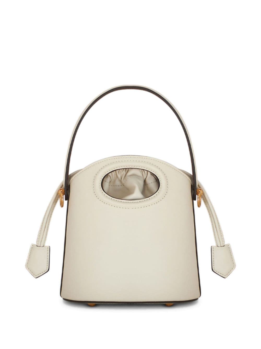 Shop Etro Saturno Leather Mini Bag In White