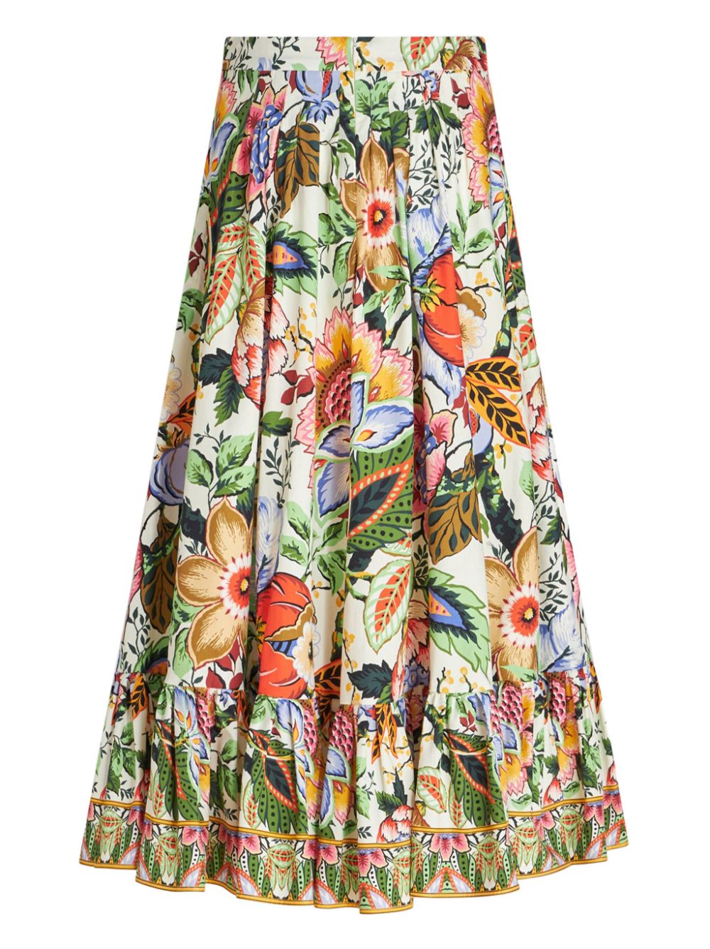 Buy products cheap GANNI floral-print pleated midi skirt Women