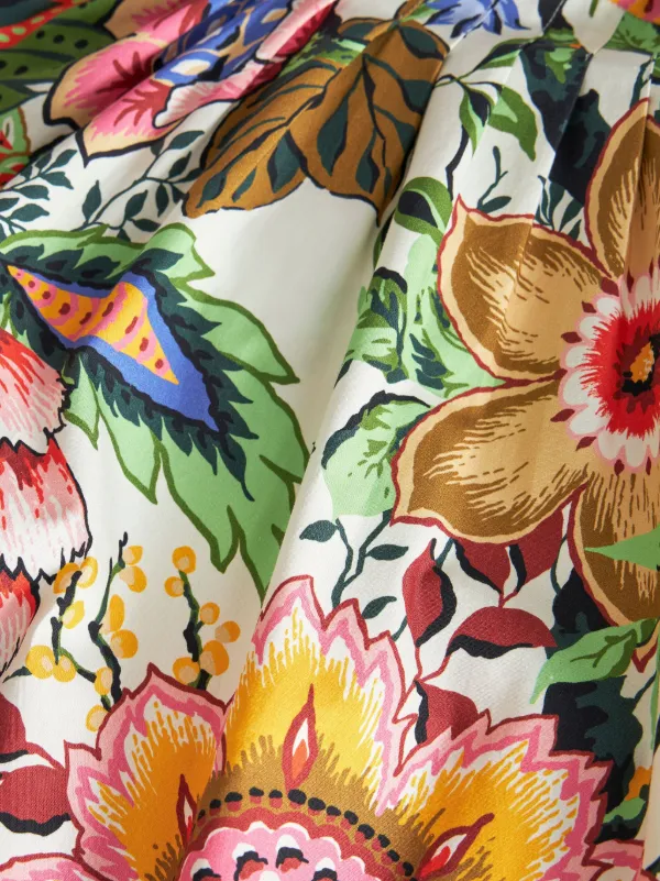 【ETRO】アシンメトリー フローラル プリーツ スカート ☆関税込☆ ETRO アシンメトリー フローラル ミディスカート