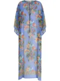 ETRO floral-print maxi dress - Blue