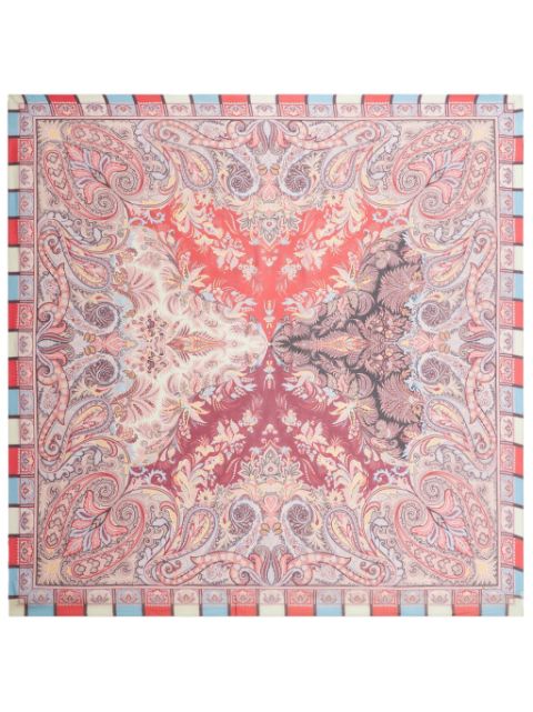 ETRO graphic-print silk scarf Women