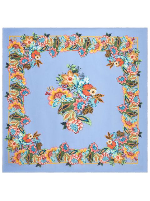 ETRO Bandana bouquet-jacquard scarf Women