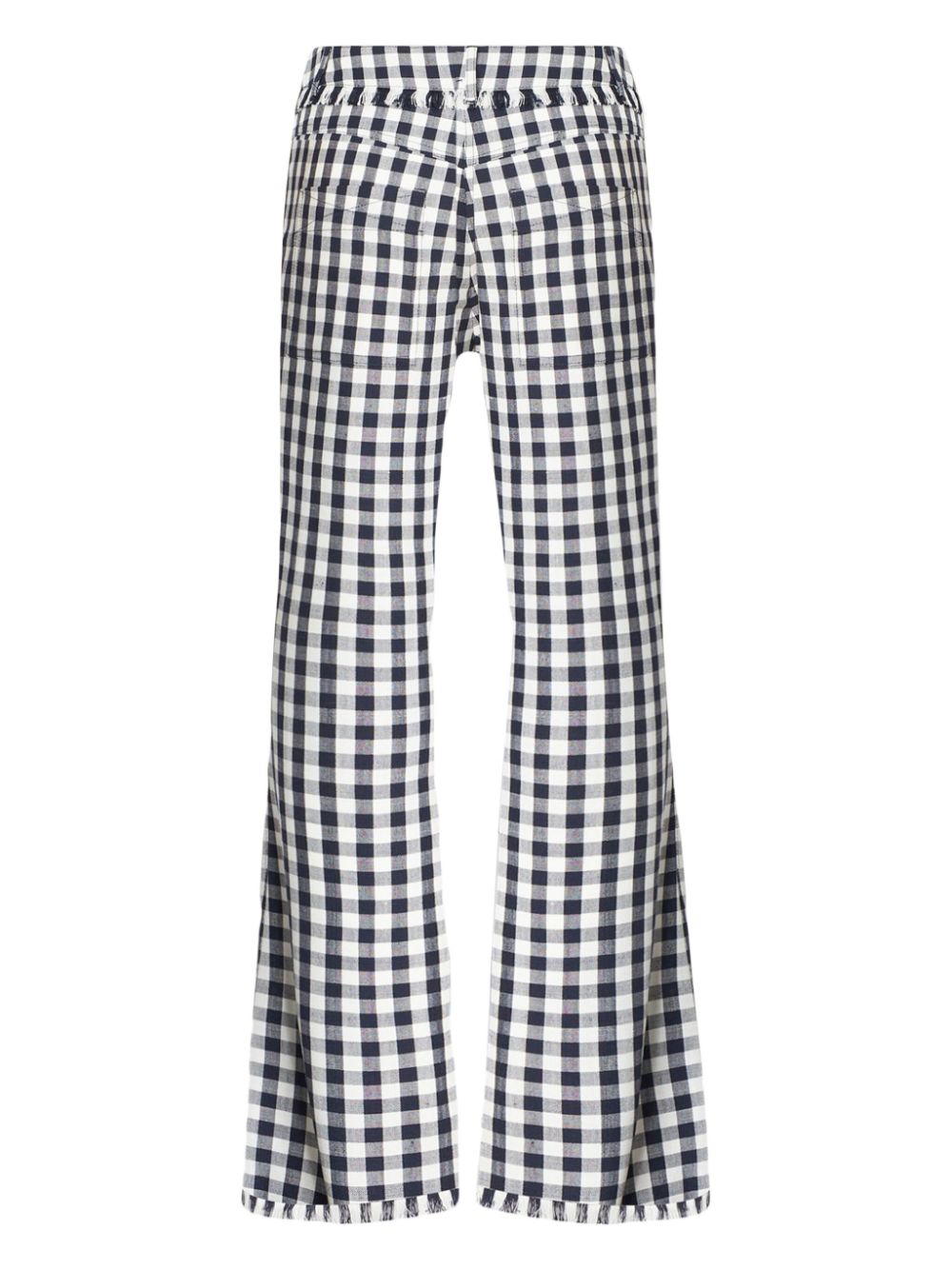 ETRO gingham-check flared trousers Women