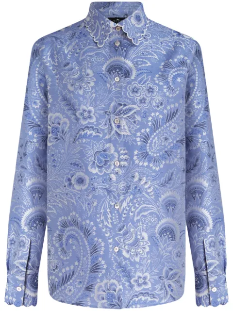 ETRO paisley-print poplin shirt