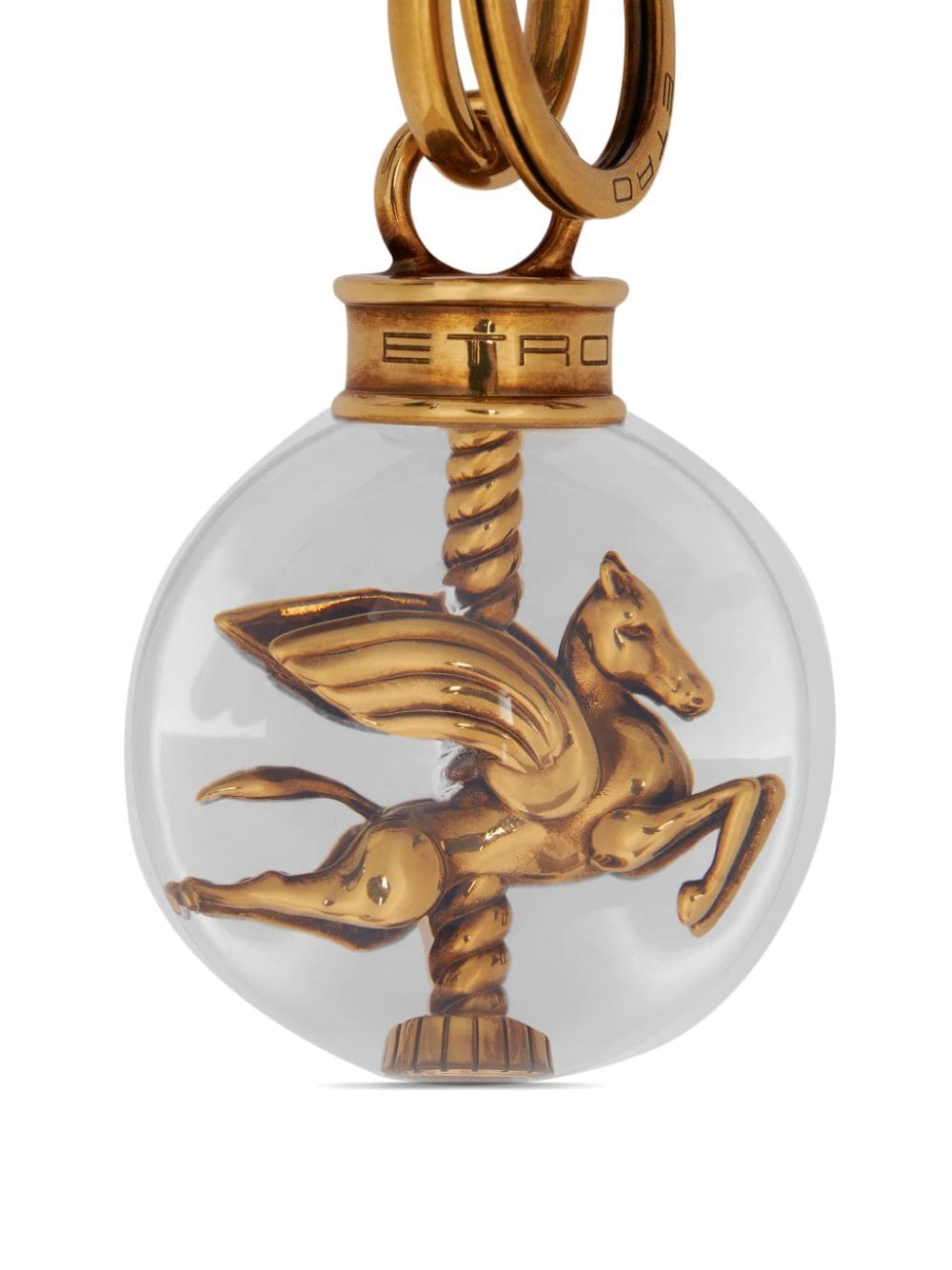 ETRO Spherical Pegaso amulet Goud