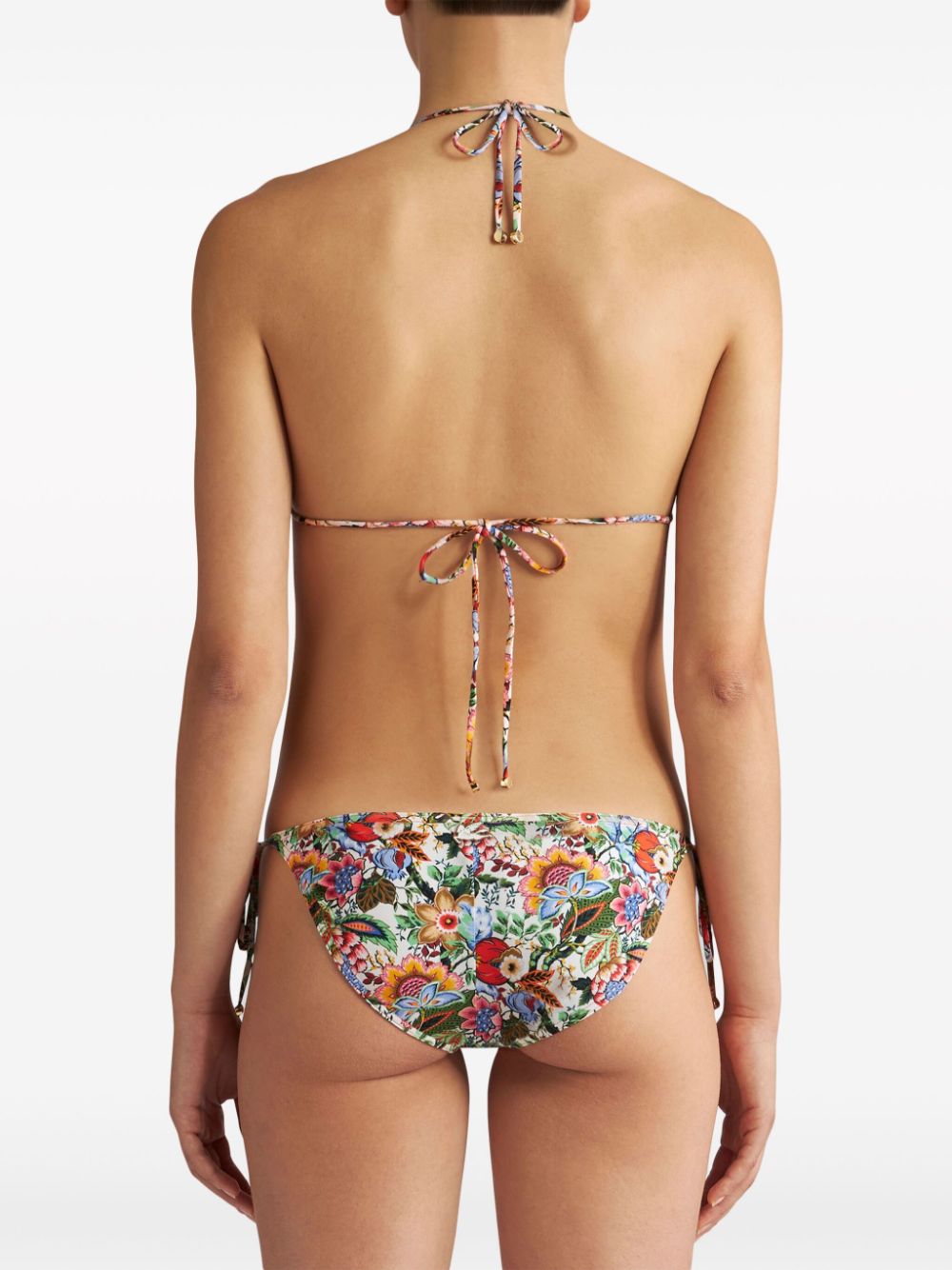 ETRO Bouquet-print bikini set Women