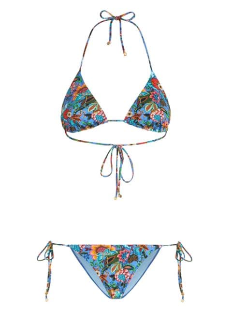 ETRO Bouquet-print bikini set