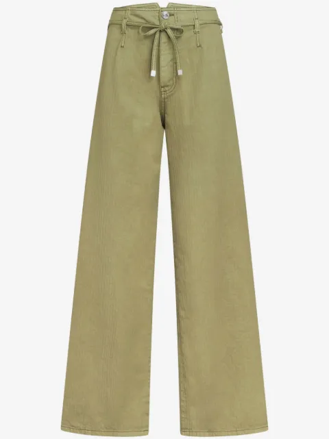 ETRO Pegaso-embroidered wide-leg jeans