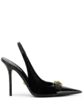 Versace Gianni 120mm leather pumps - Black
