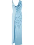 Versace Medusa '95 draped gown - Blue