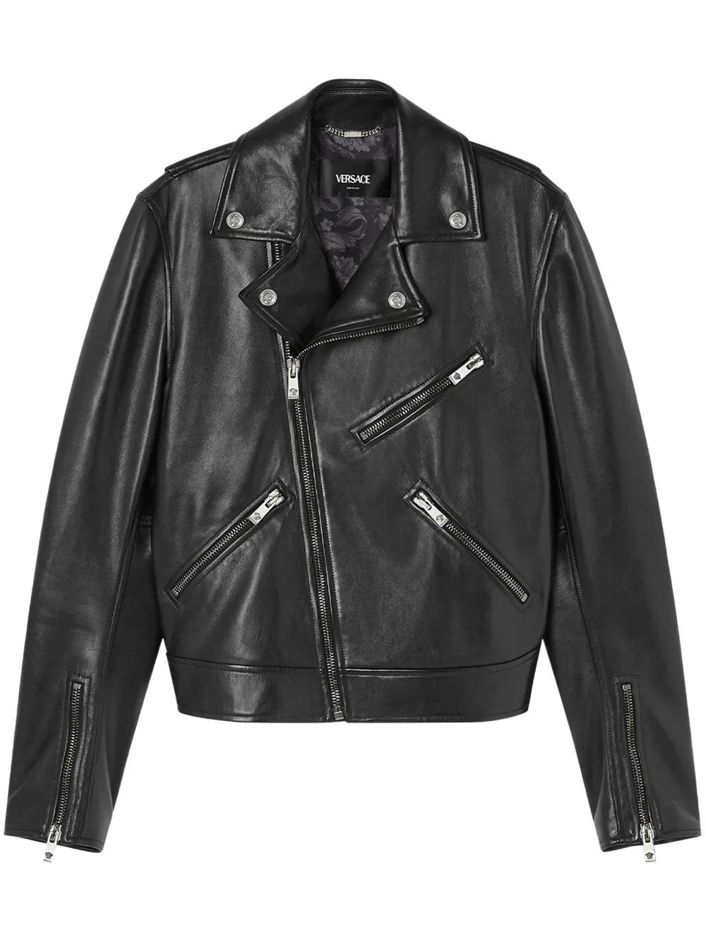 leather biker jacket