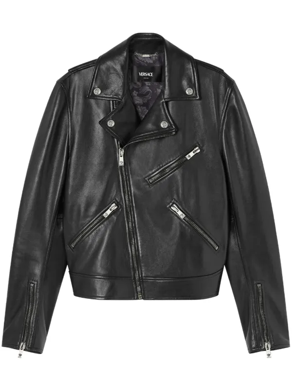 Versace shop leather jacket