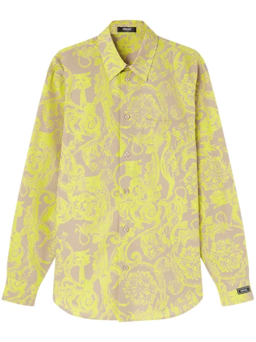 Chemise à imprimé baroque - Versace - Modalova