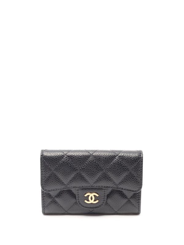 CHANEL Pre-Owned 2021 diamond-quilted Card Case - Farfetch