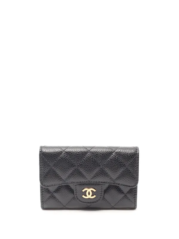 CHANEL Pre-Owned 2021 diamond-quilted Card Case - Farfetch