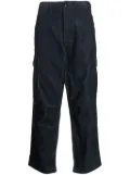 CHOCOOLATE logo-appliqué corduroy cargo pants - Blue