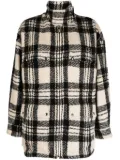 IRO Bielo checked coat - Neutrals