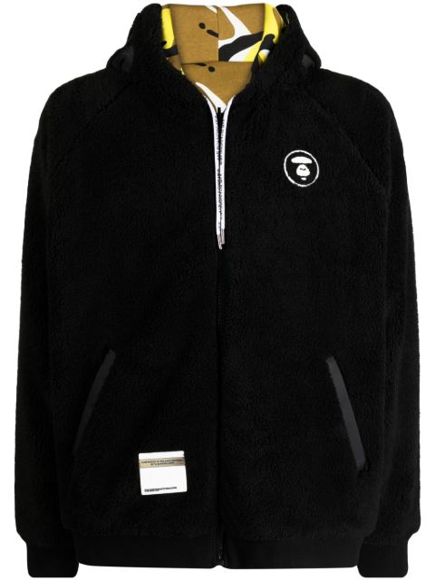 AAPE BY *A BATHING APE logo-applique reversible hoodie Men